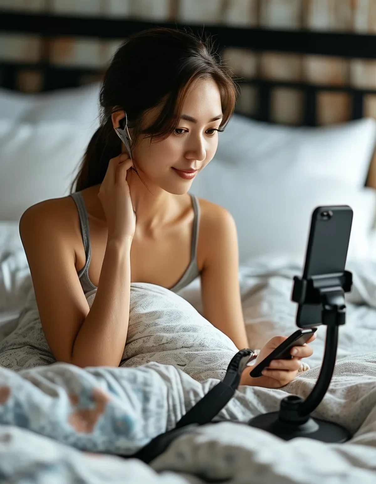 The Reading-in-Bed Position That's Quietly Adding to Your Tech Neck